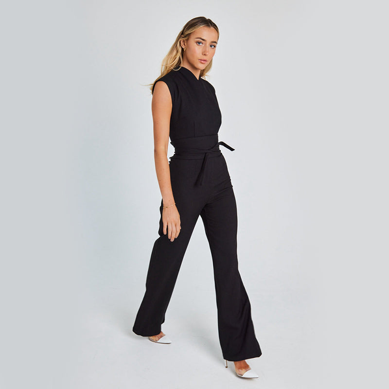 Women's Elegant Long Sleeveless Jumpsuit