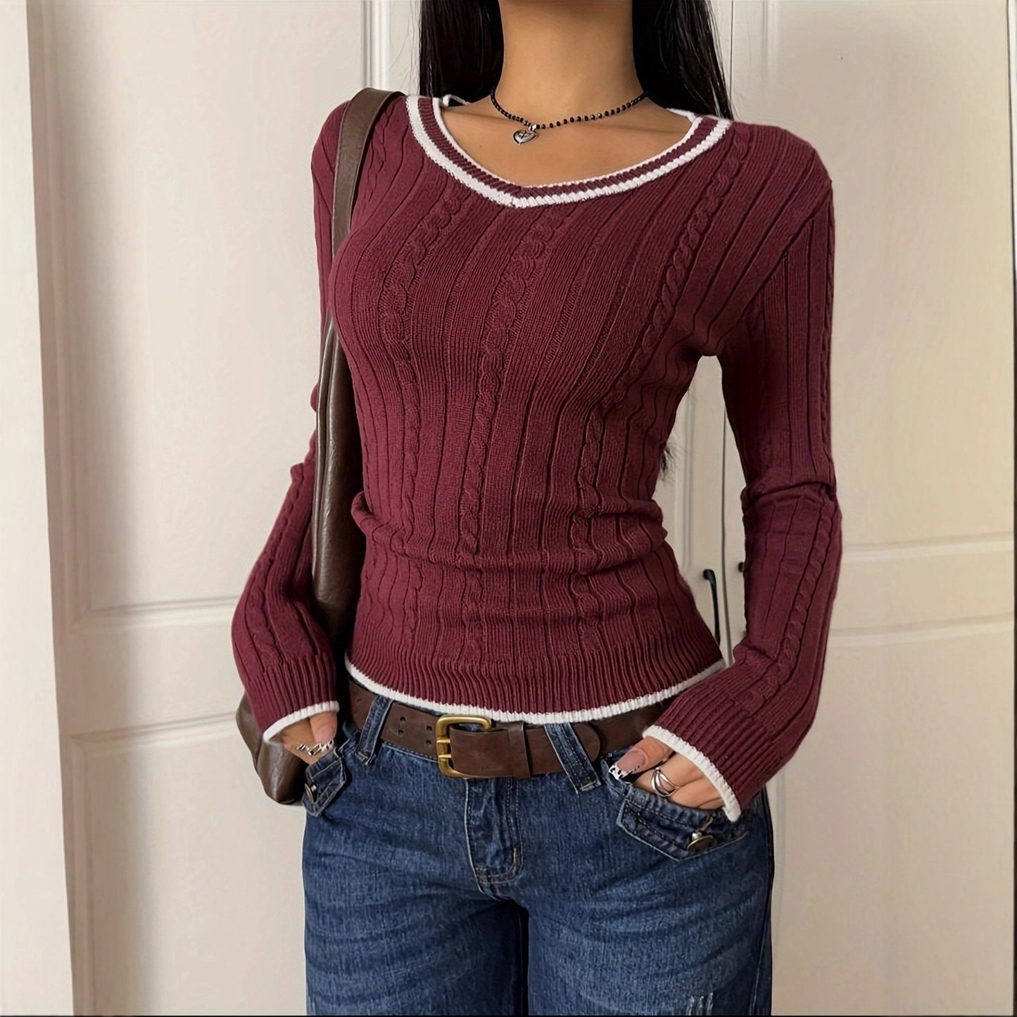 Women's Casual Sweater Slim