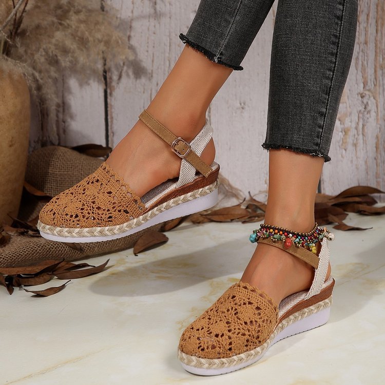 Outerwear Hemp Rope Lace Sandals