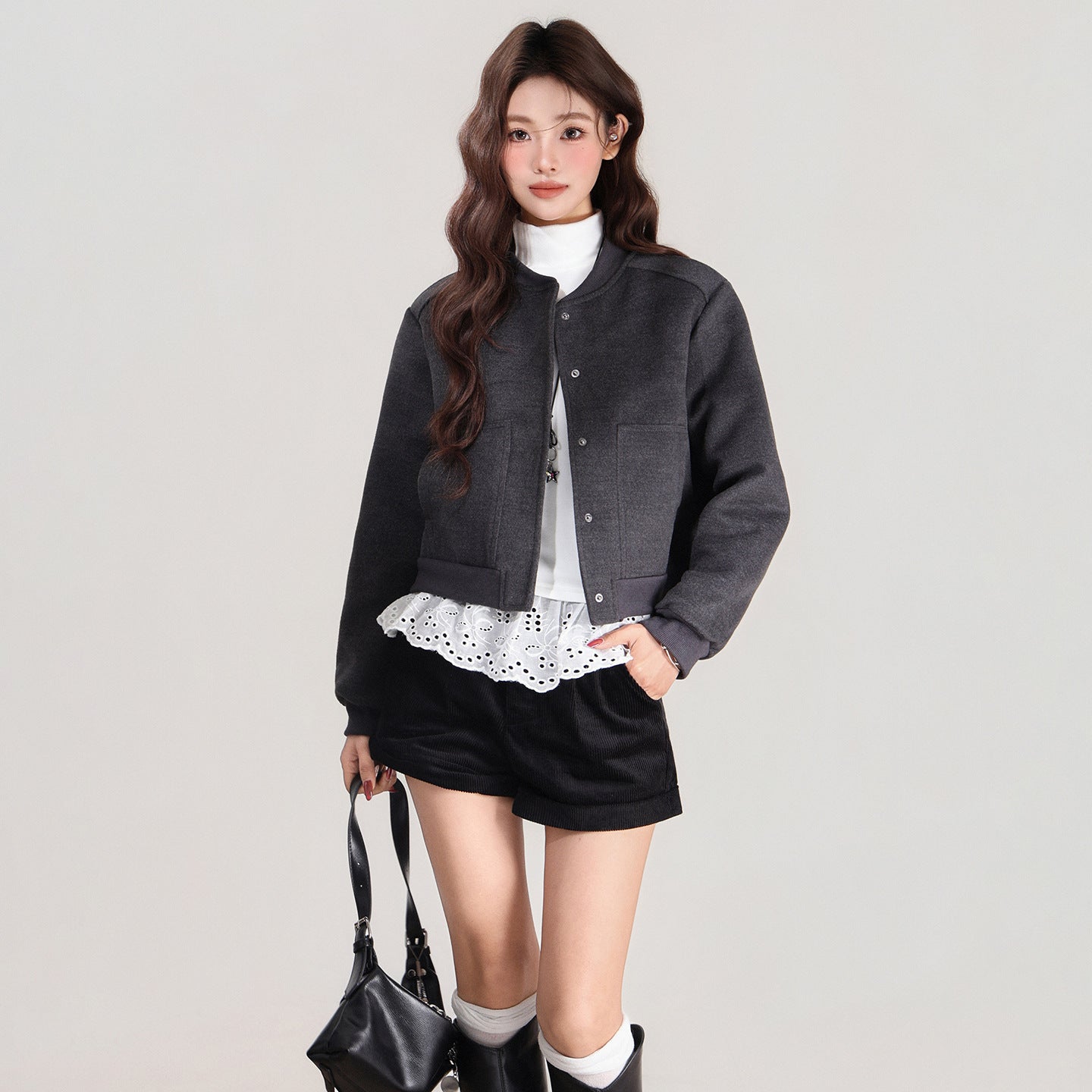 Women's Baseball Jacket - Autumn & Winter Loose Jacket Top