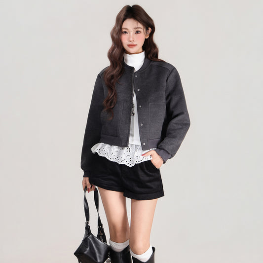 Women's Baseball Jacket - Autumn & Winter Loose Jacket Top