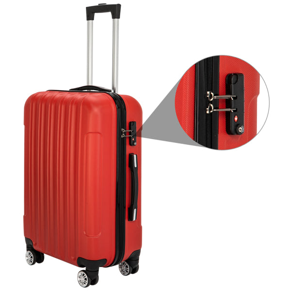 Vertical Pattern Three In One Handle Universal Wheel Luggage