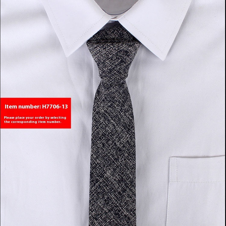 Men's Business Korean Solid Colour Tie