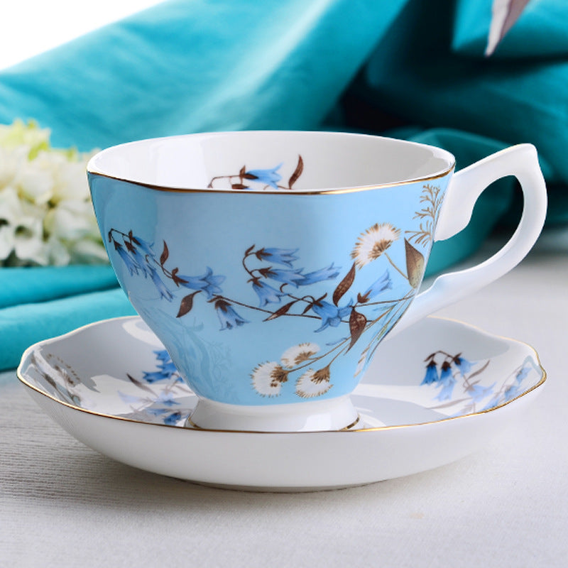 European Classic Series Bone China Coffee Cup & Saucer Set