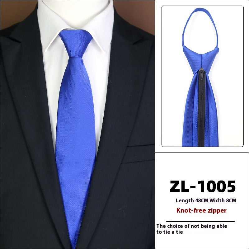 Men's Formal Business Zipper Tie