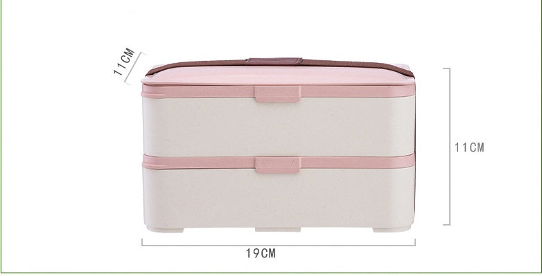Eco-Friendly Bamboo 3-Layer Bento Box