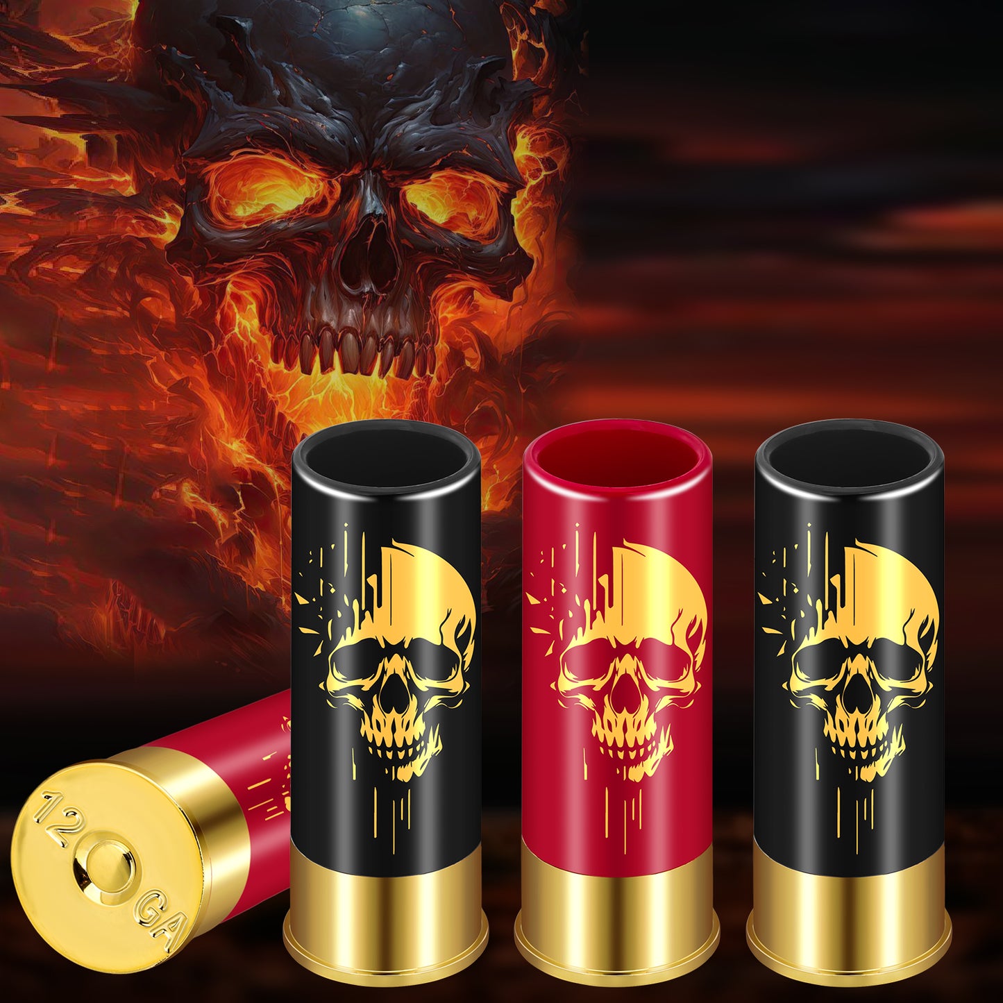 4pcs Skull Shot's, 1.5oz