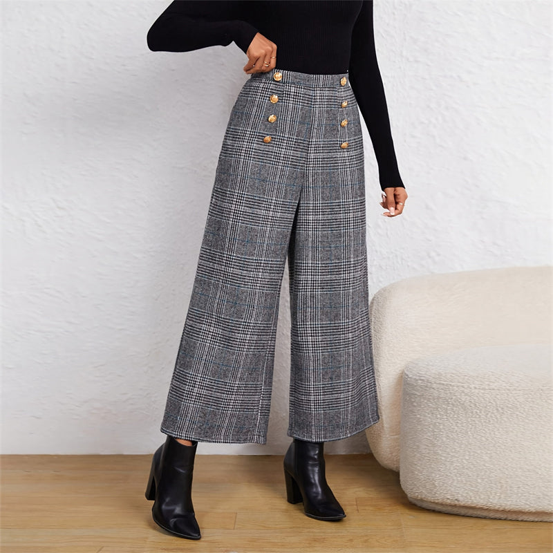 Women's Wide-Leg Ninth Pants