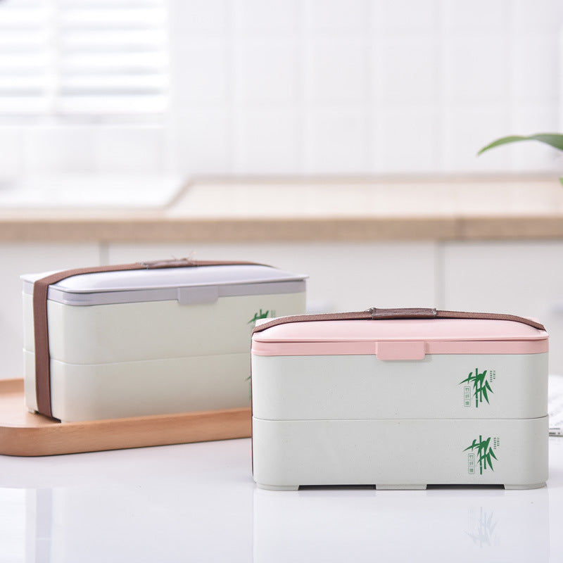 Eco-Friendly Bamboo 3-Layer Bento Box