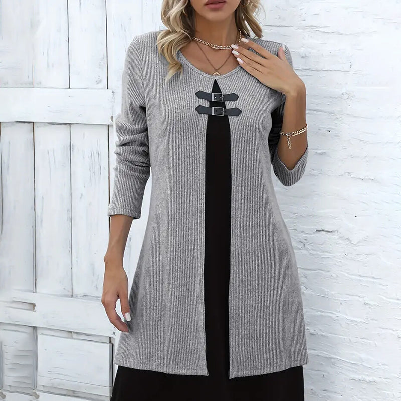 Women's Color-Block Midi Dress