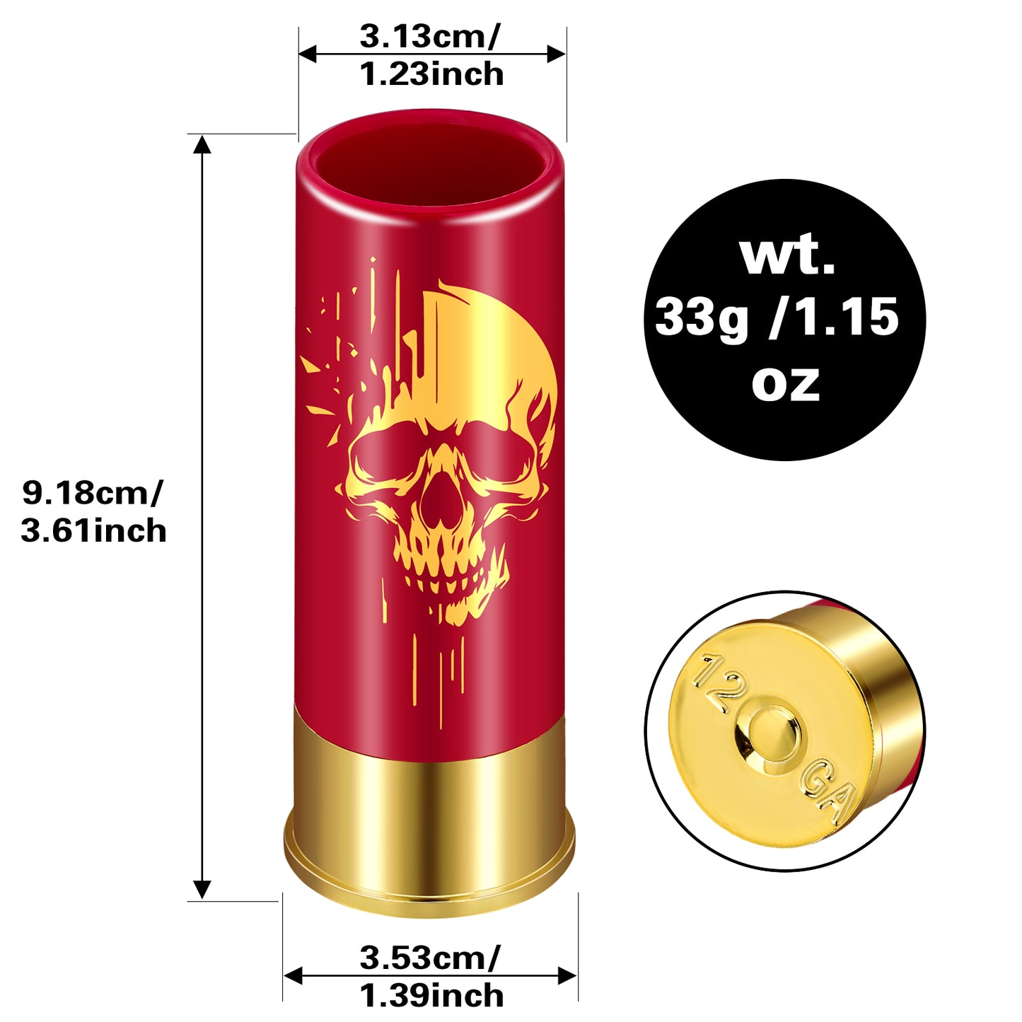 4pcs Skull Shot's, 1.5oz