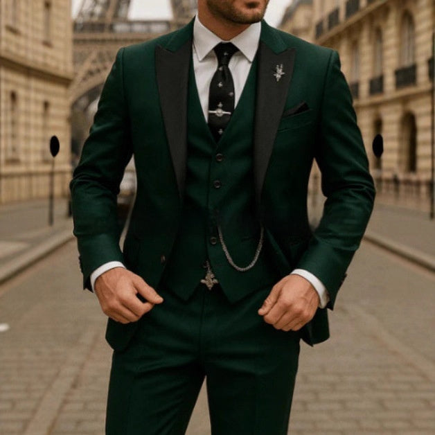 Bridegroom Groomsman - Suit Three-Piece Suit