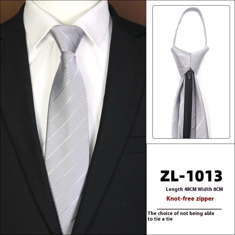 Men's Formal Business Zipper Tie