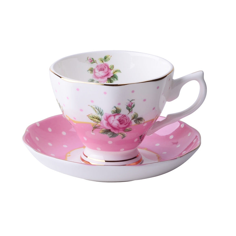 European Classic Series Bone China Coffee Cup & Saucer Set