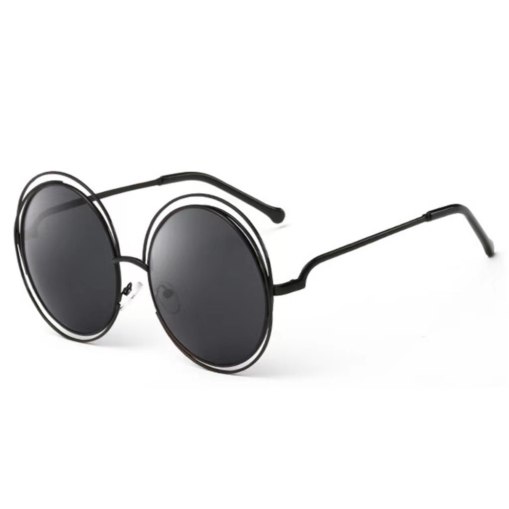 Women's Large Frame Round Sun Glasses