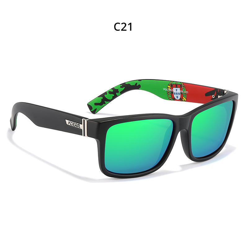 Men's Colorful Real Film Sunglasses
