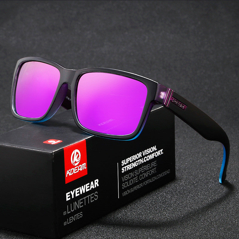 Men's Colorful Real Film Sunglasses