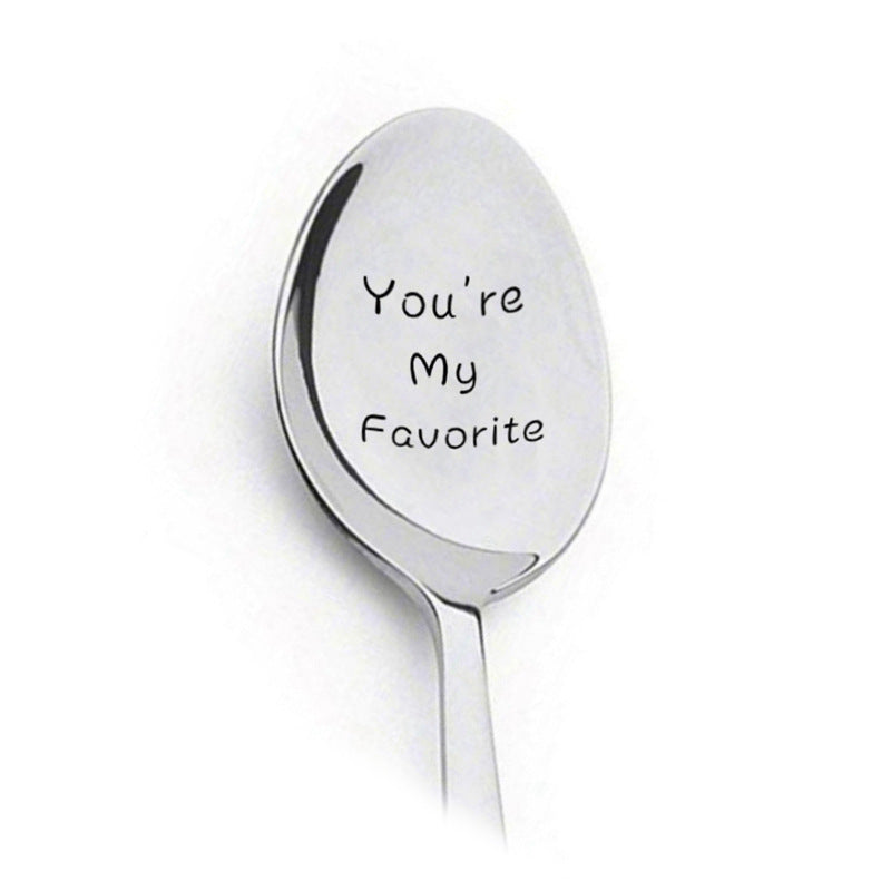 Stainless Spoon's With Lettering
