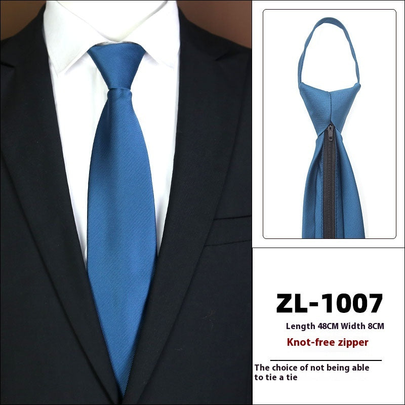 Men's Formal Business Zipper Tie
