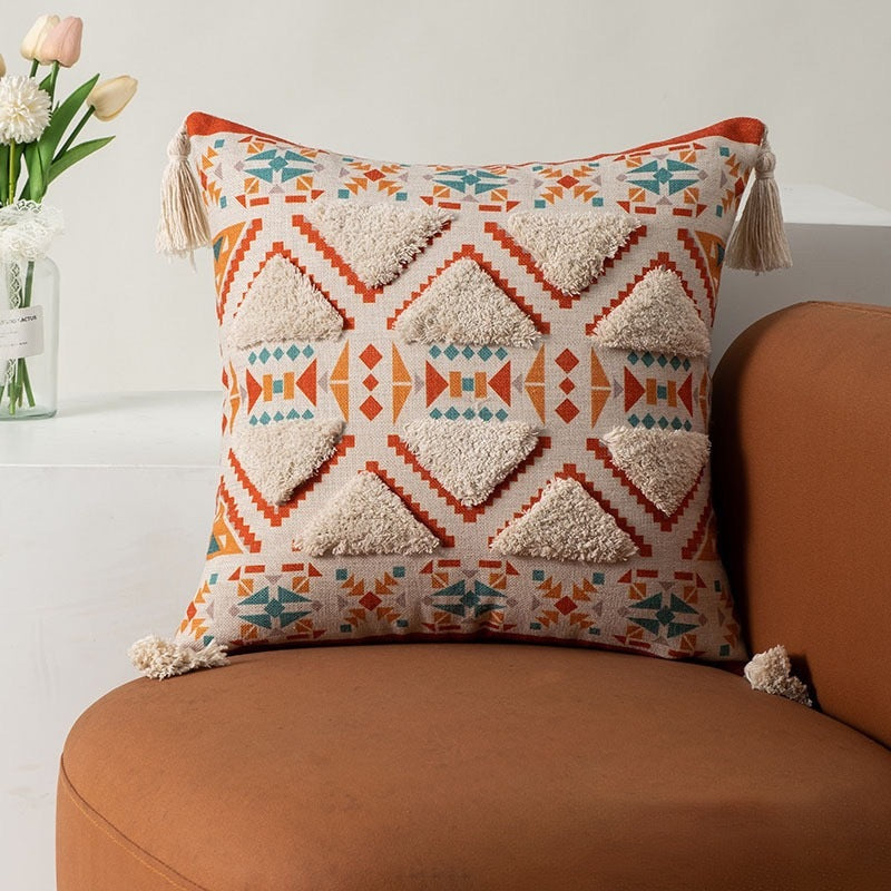 Tasseled Tufted Throw Pillows