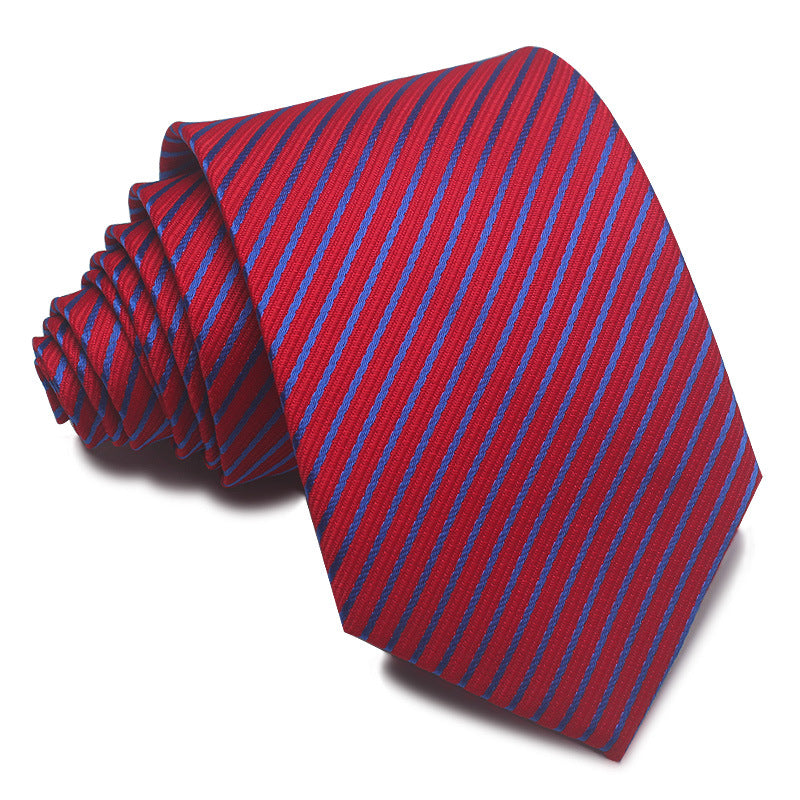 Men's Polyester Jacquard Striped Tie