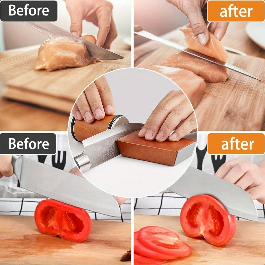 Dual-Grind Rolling Knife Sharpener,
