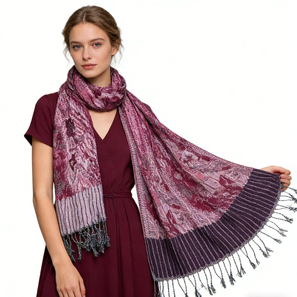 Glamorous Dinner Accessory Rich Jacquard Scarf