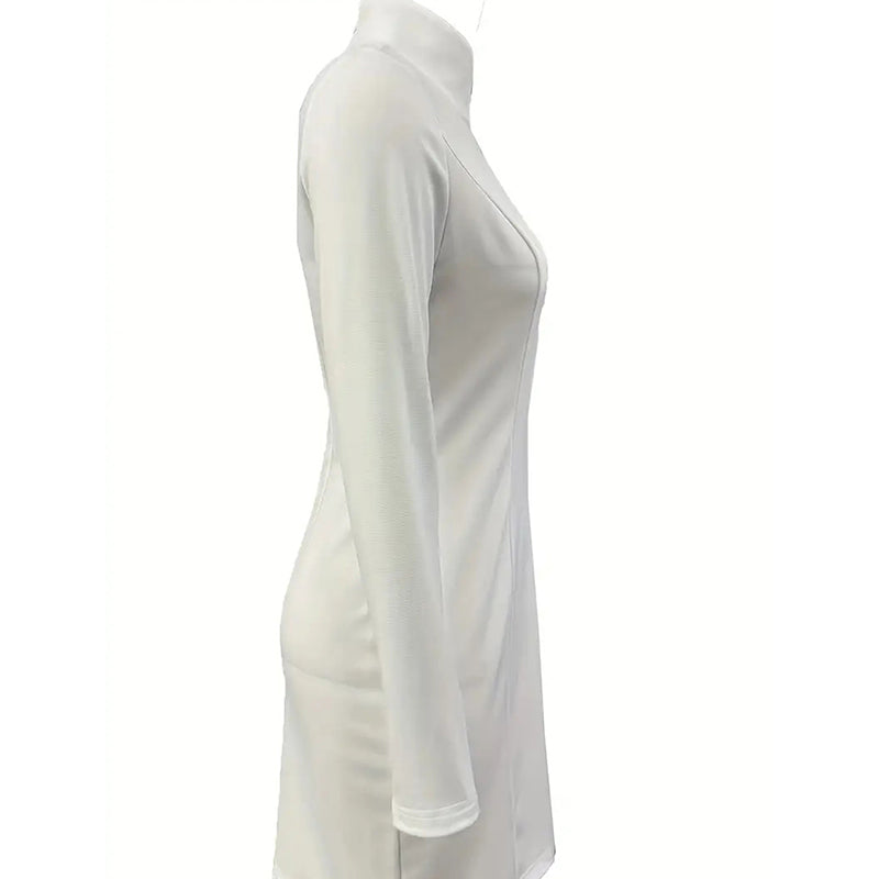 Women's Elegant Stand Collar Dress