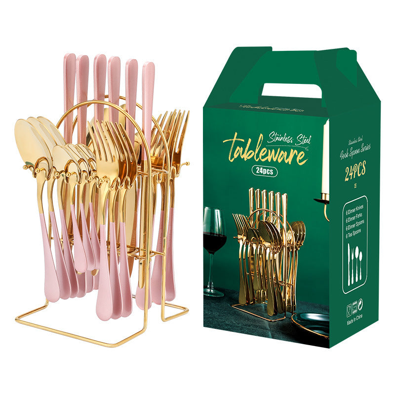 Gold/Stainless Steel Cutlery Set