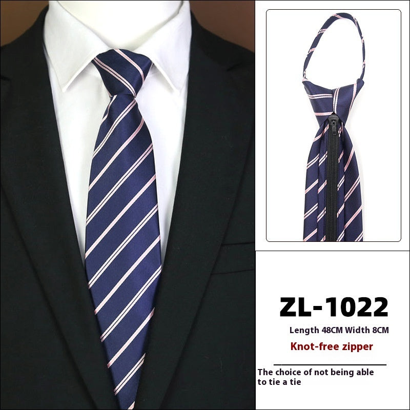 Men's Formal Business Zipper Tie