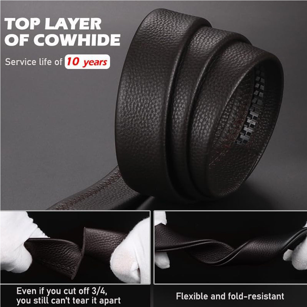 Men's Anti-Scratch Buckle Control Design Belt