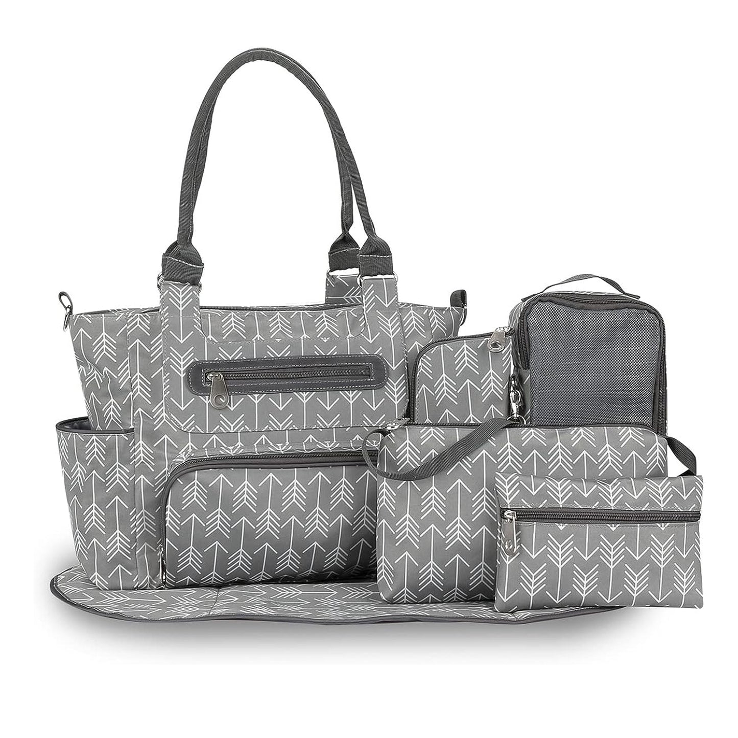 8Pcs Baby Nappy Diaper Bags Set