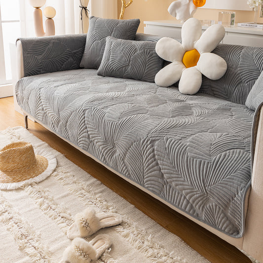 Nordic Crystal Fleece Sofa Cover