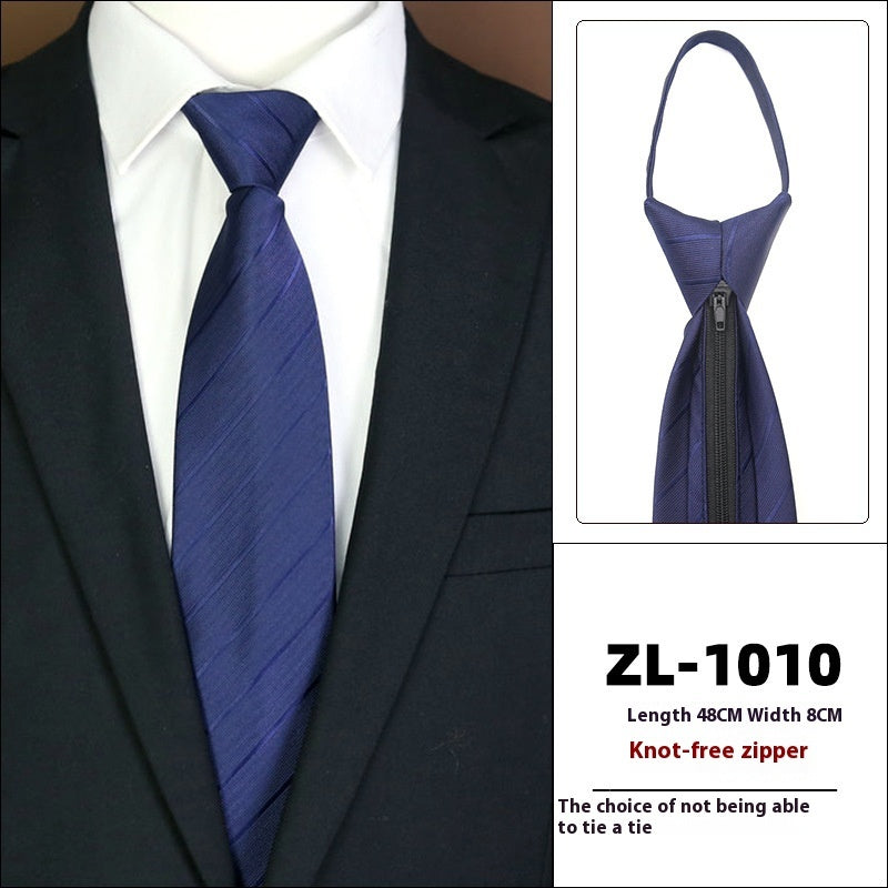 Men's Formal Business Zipper Tie