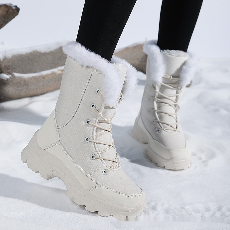 Fleece-Lined Thick Cold-Proof Warm Cotton Shoes