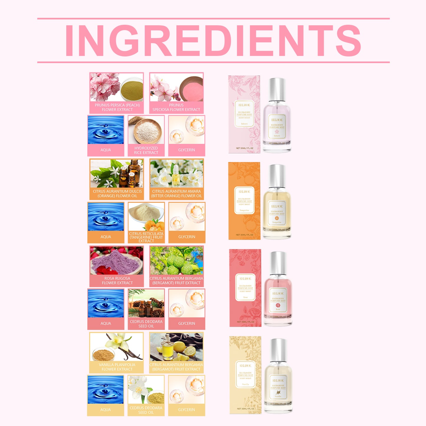 EELHOE - Body Hair Perfume Spray