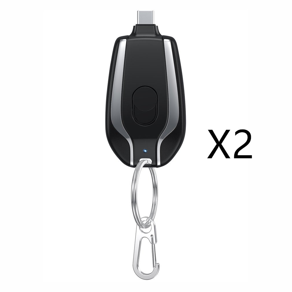 1500mAh Mini Power Keychain Charger With Type-C
