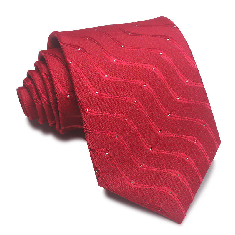 Men's Polyester Jacquard Striped Tie