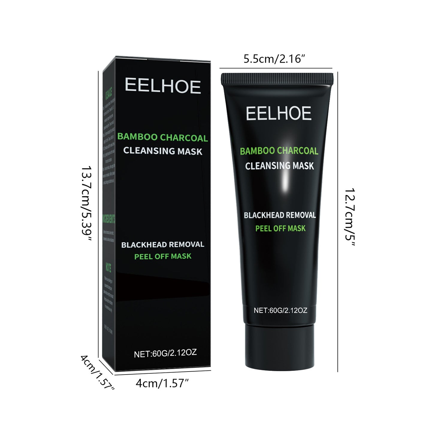 Bamboo Charcoal Blackhead Removal Peel-Off Mask For Deep Pore Cleansing