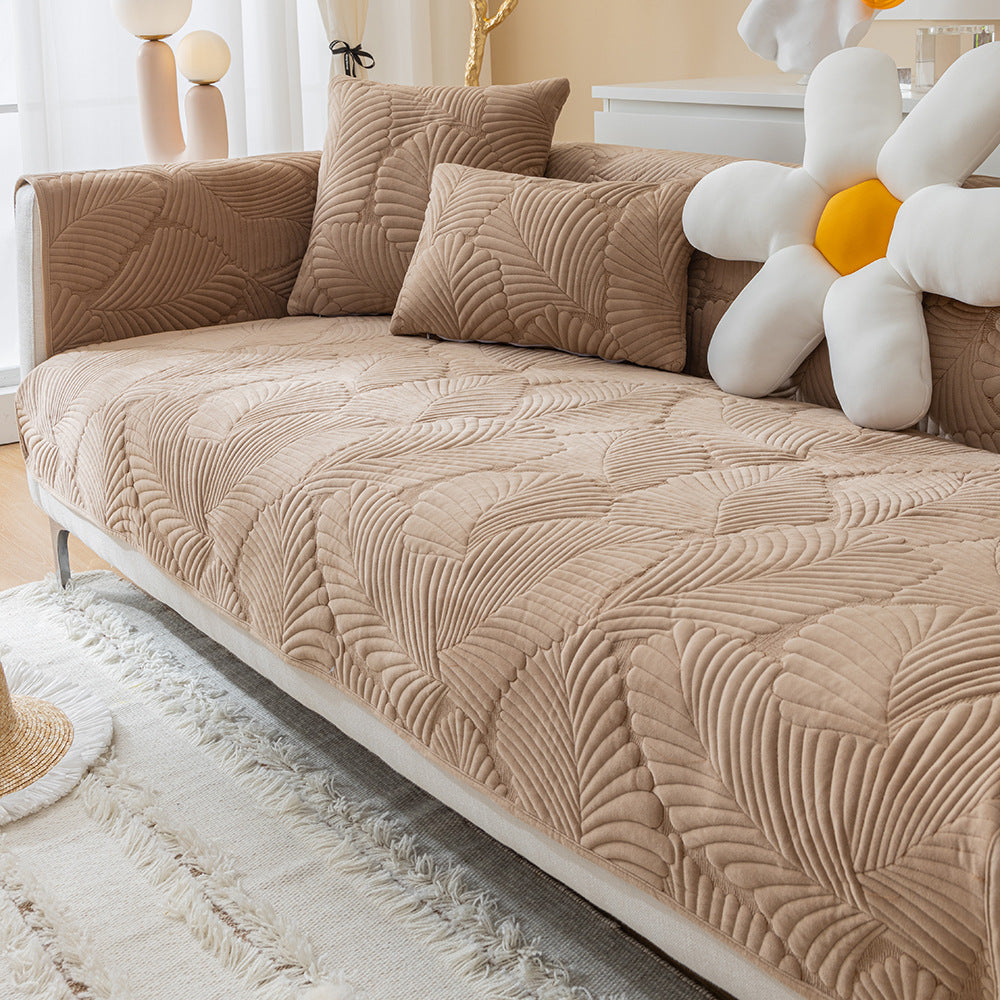 Nordic Crystal Fleece Sofa Cover