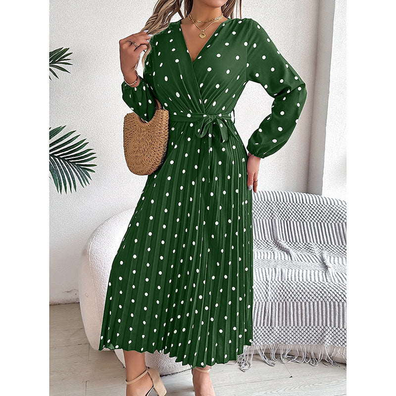 Women's Polka Dot Maxi Dress