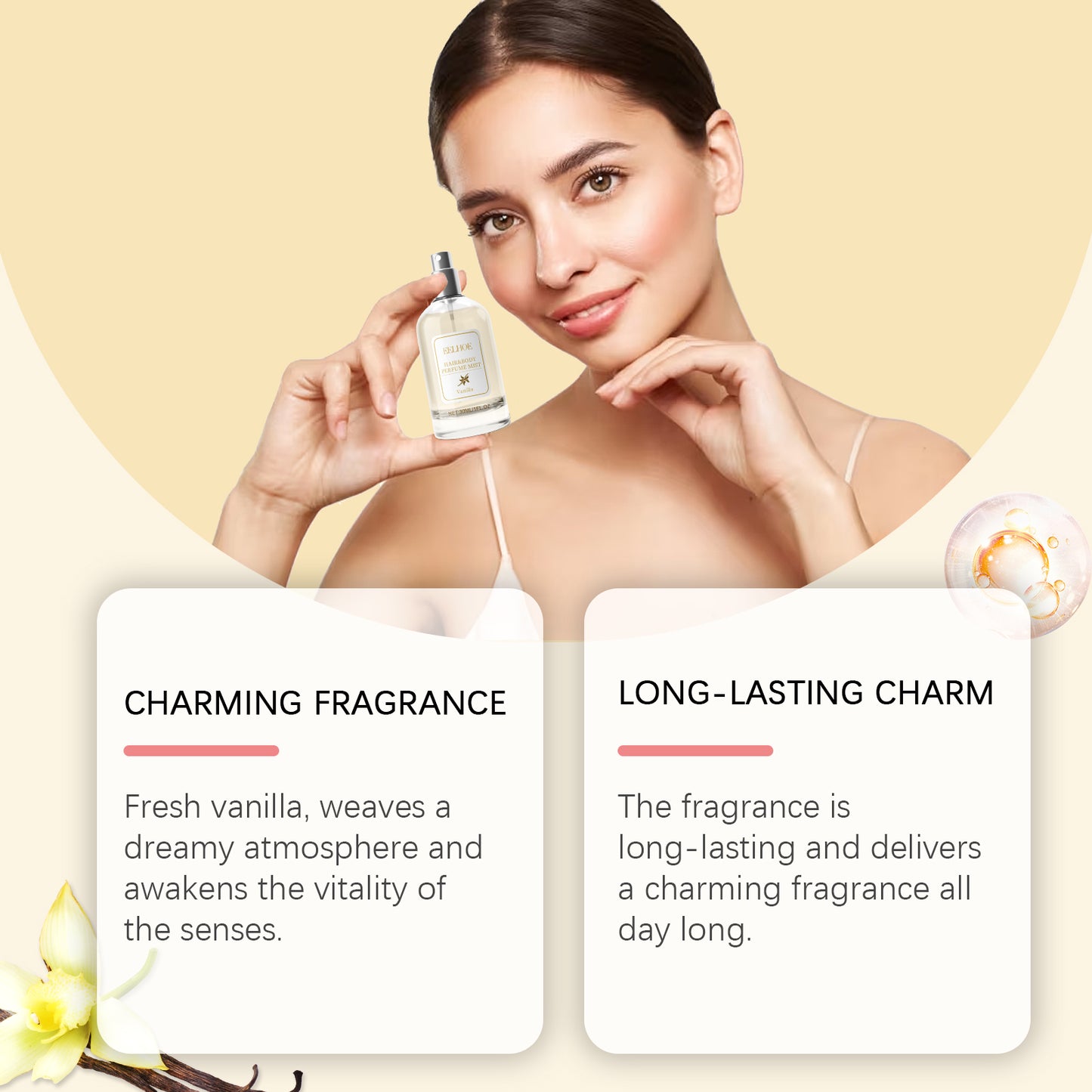 EELHOE - Vanilla Body Hair Perfume Spray