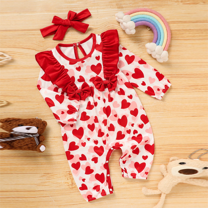 Baby Romper/Heart Print