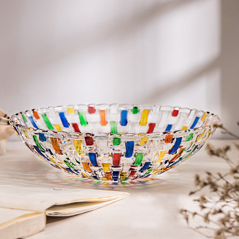 Stained Glass/Vase Fruit Plate
