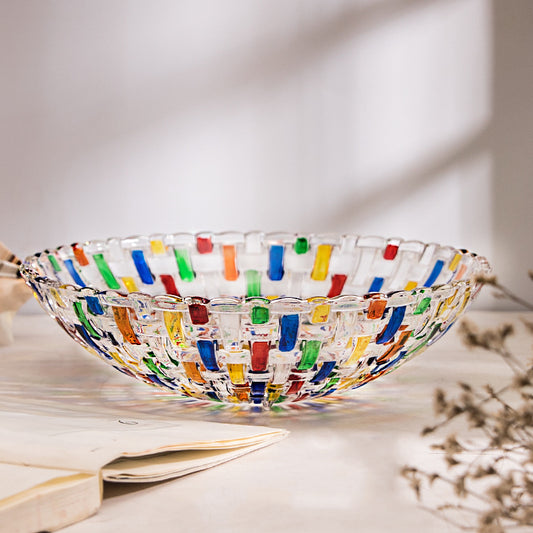 Stained Glass/Vase Fruit Plate