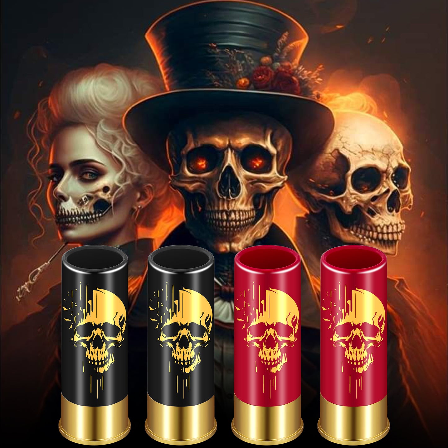 4pcs Skull Shot's, 1.5oz