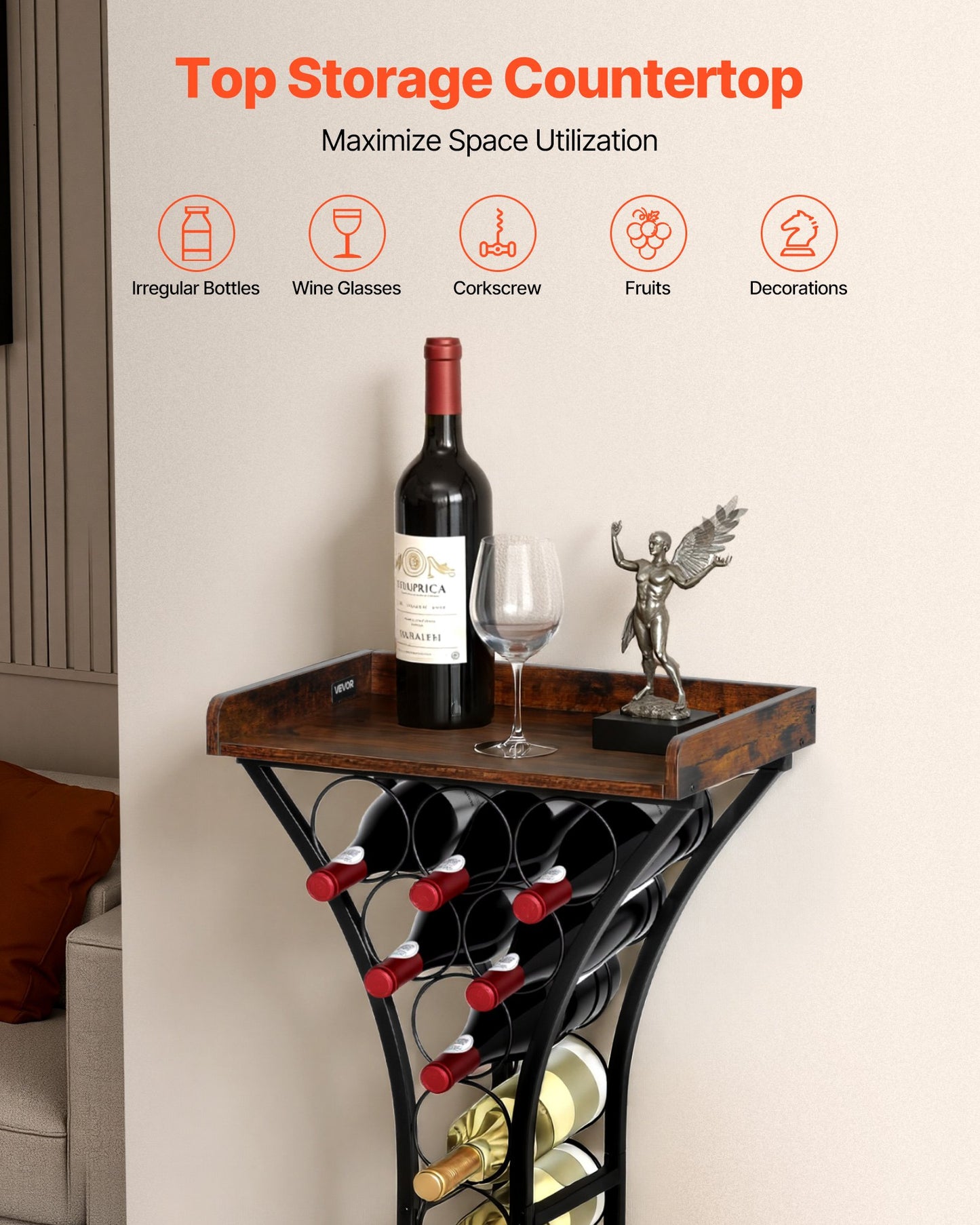 15 Bottle Wine Rack