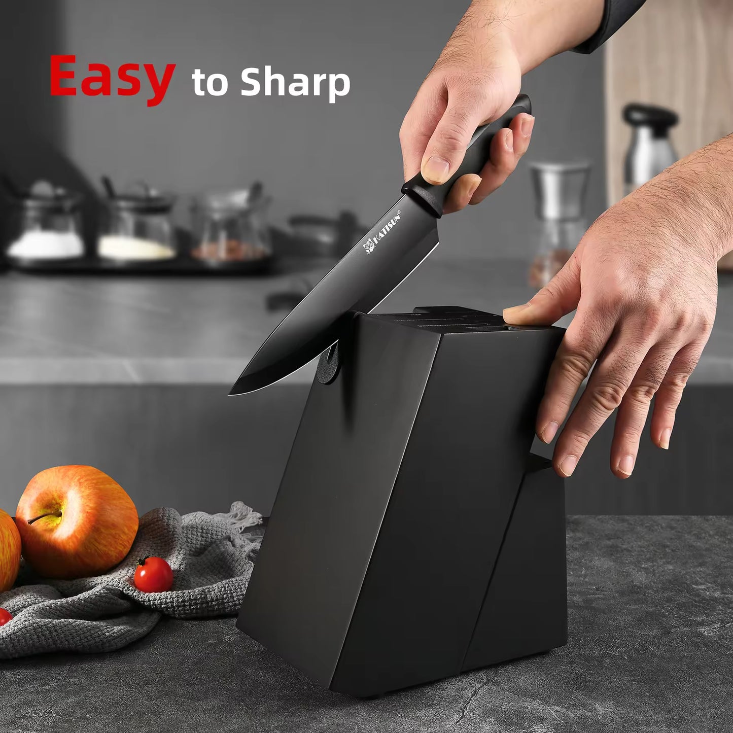 15-Piece Color-Coded Kitchen Knife Set