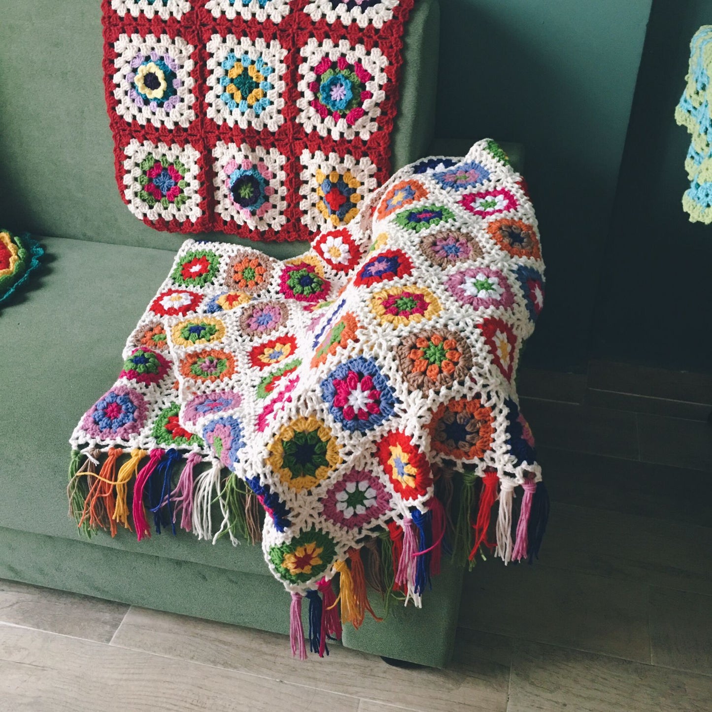 Forest Tassel Blanket Flower Garden
