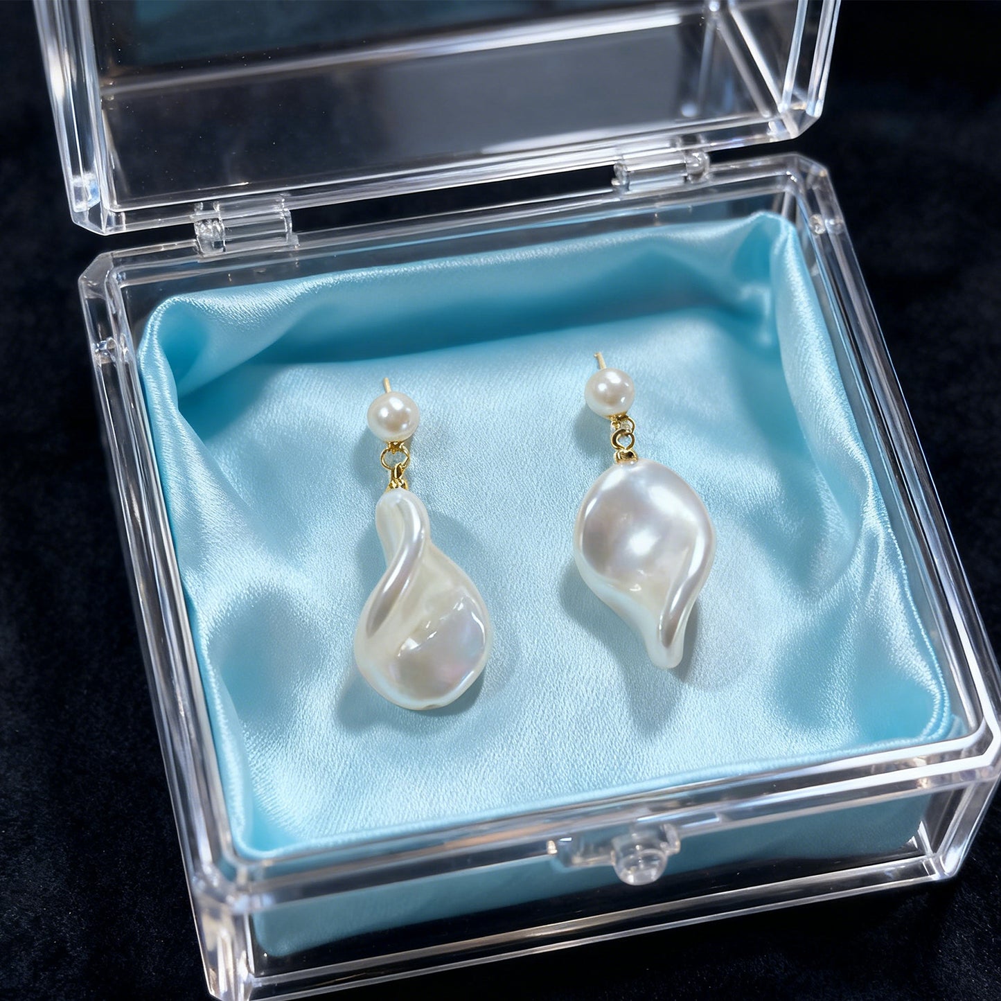Irregular Pearl Drop Earrings